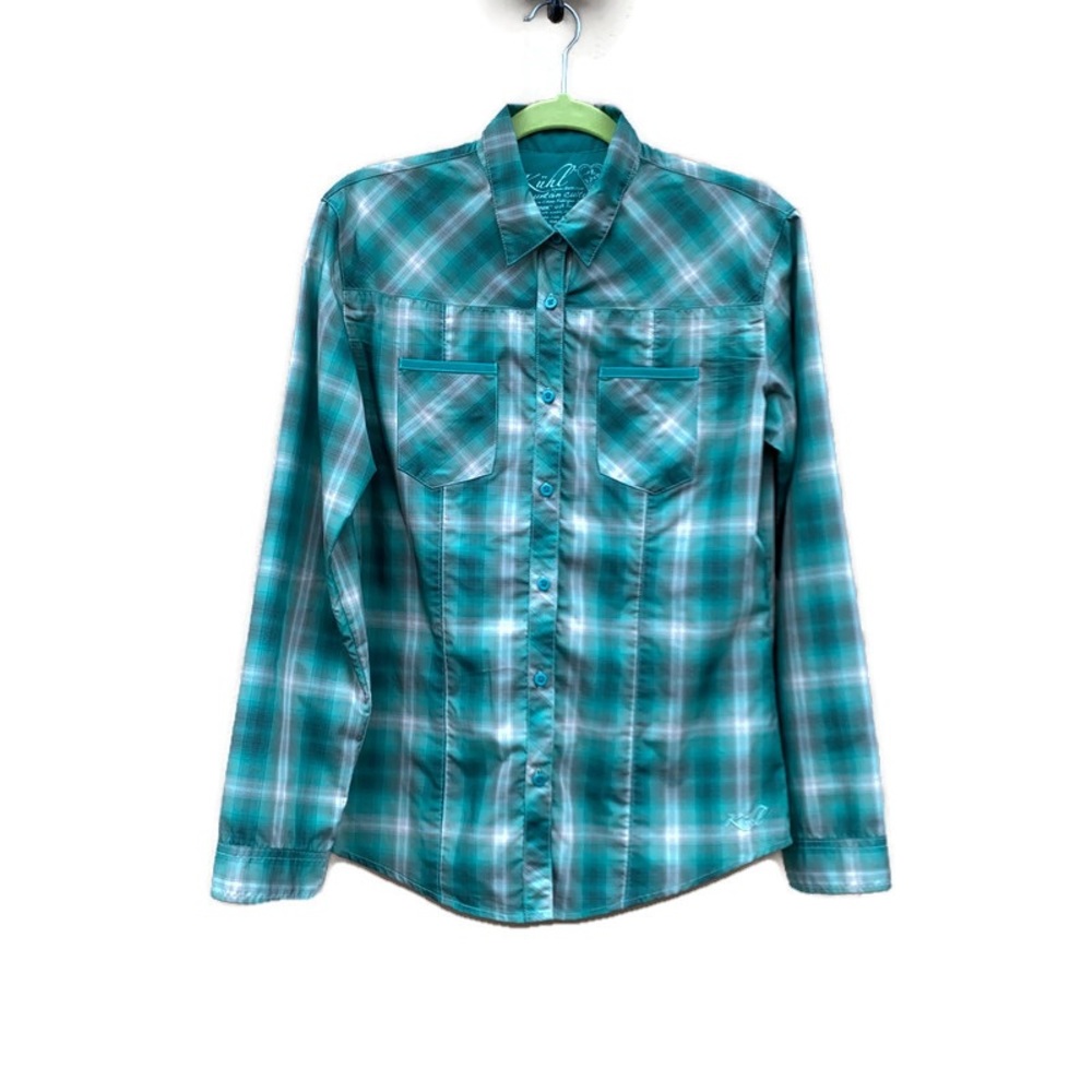 Kuhl Ionik Plaid Button Down Outdoors Shirt